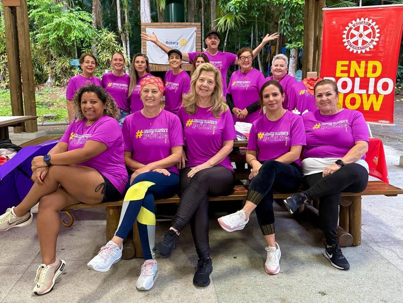 Rotary Club Vale do Itapocu realiza a 1ª Caminhada pela Erradicação da Pólio em Jaraguá do Sul