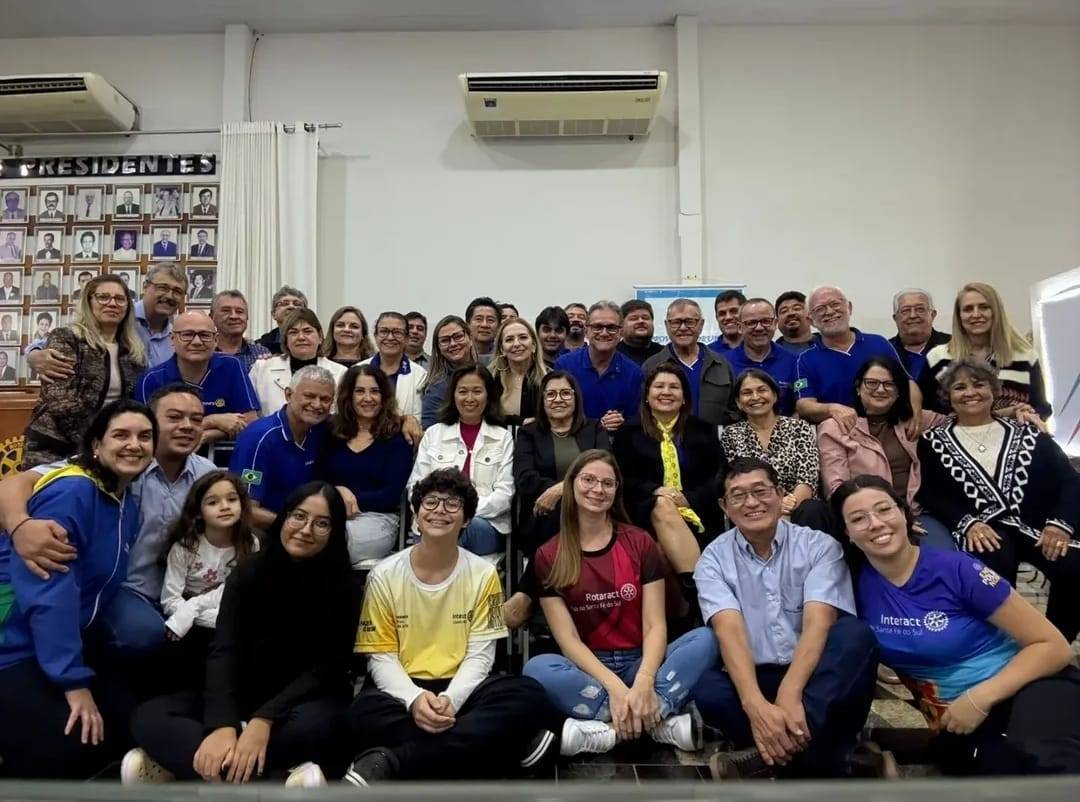Rotary de Santa Fé do Sul recebe a visita de companherios e damas do Rotary Club de Jales - Grandes Lagos
