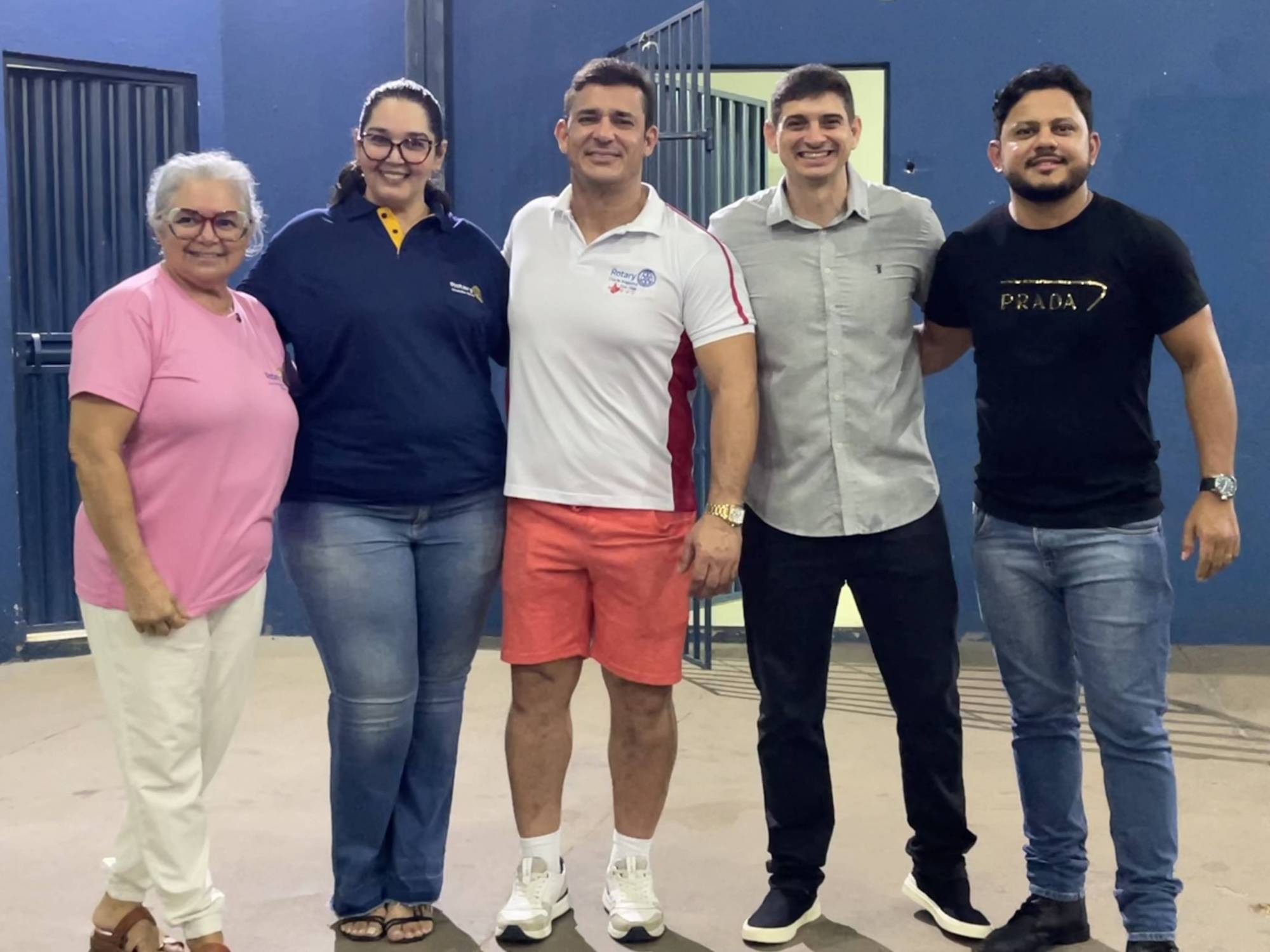 Na foto: Maria Ivone, pres. RC Araguaína-Inclusão, Thais Bandeira, pres. RC Araguaína-Pioneiro, Divino Bethânia, pres. RC Araguaína-Doe Vida, Valdijan Albino,pres. RC Araguaína-Lago Azul e Jefferson Alencar, pres. RC Araguaína-Capim Dourado
