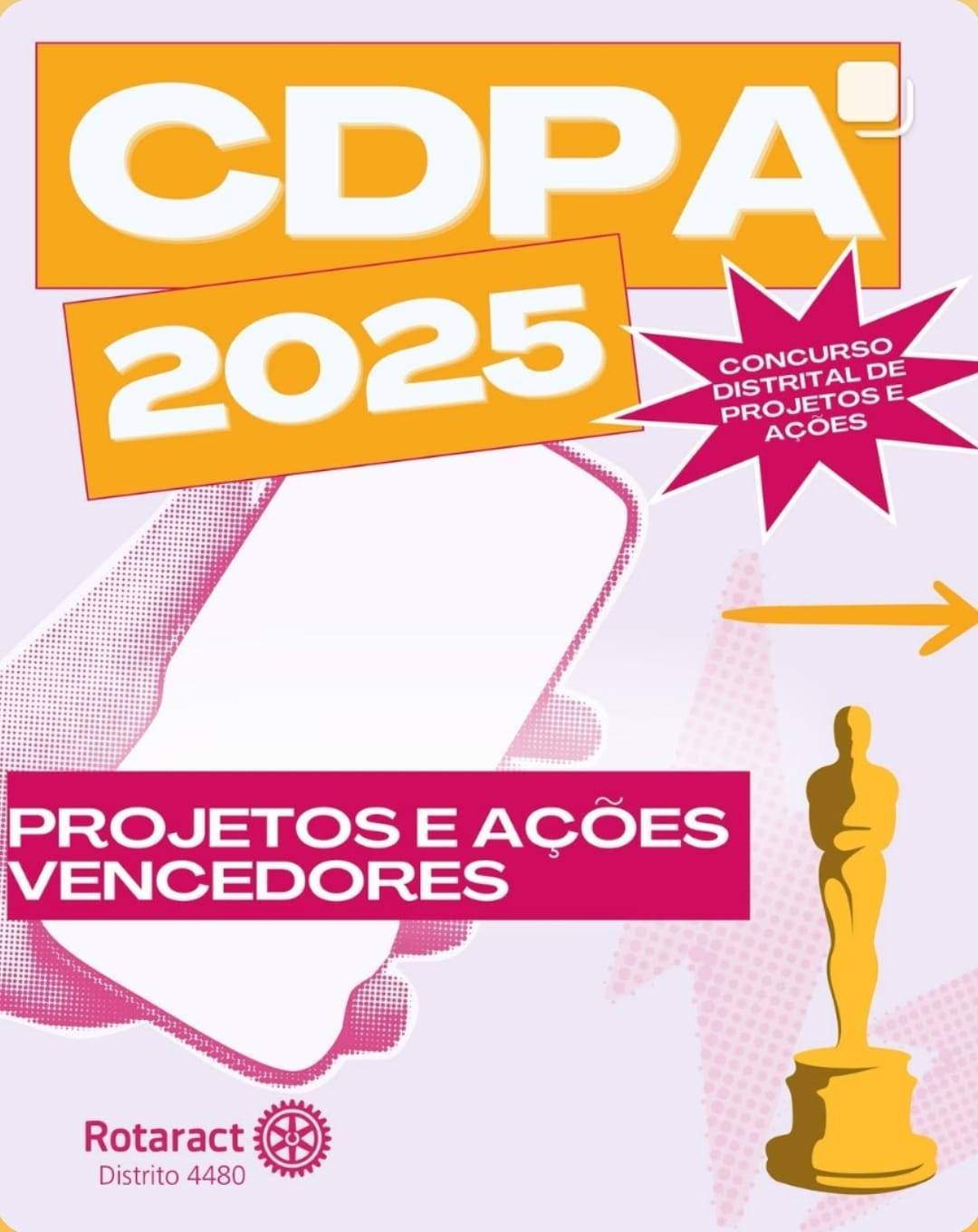 Vencedores do Concurso Distrital de Projetos e Ações 2025 do Rotaract Distrito 4480