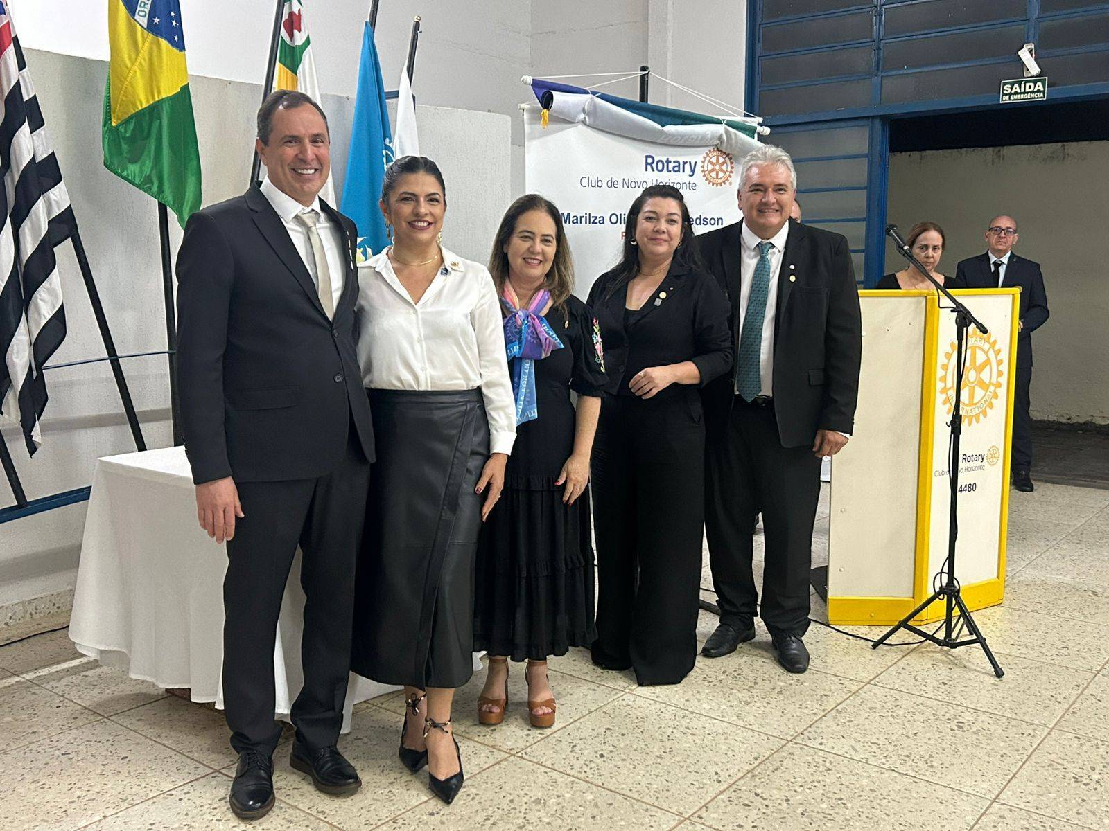 Rotary de Novo Horizonte teve a sua transmissão de posse do ano rotário 2024/2025