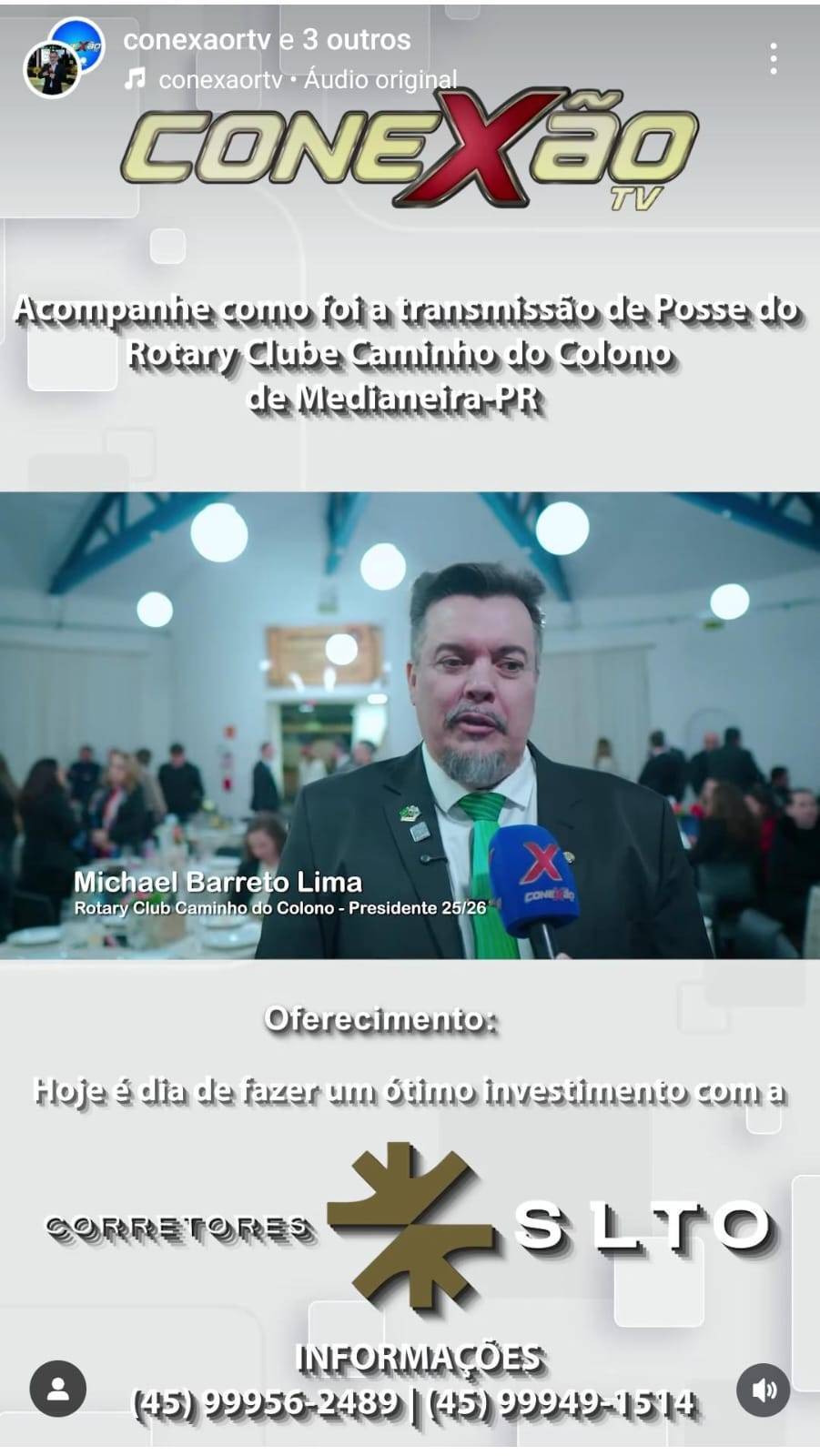 Matéria Conexão TV - Festiva Transmissão de Posse 2025/2026