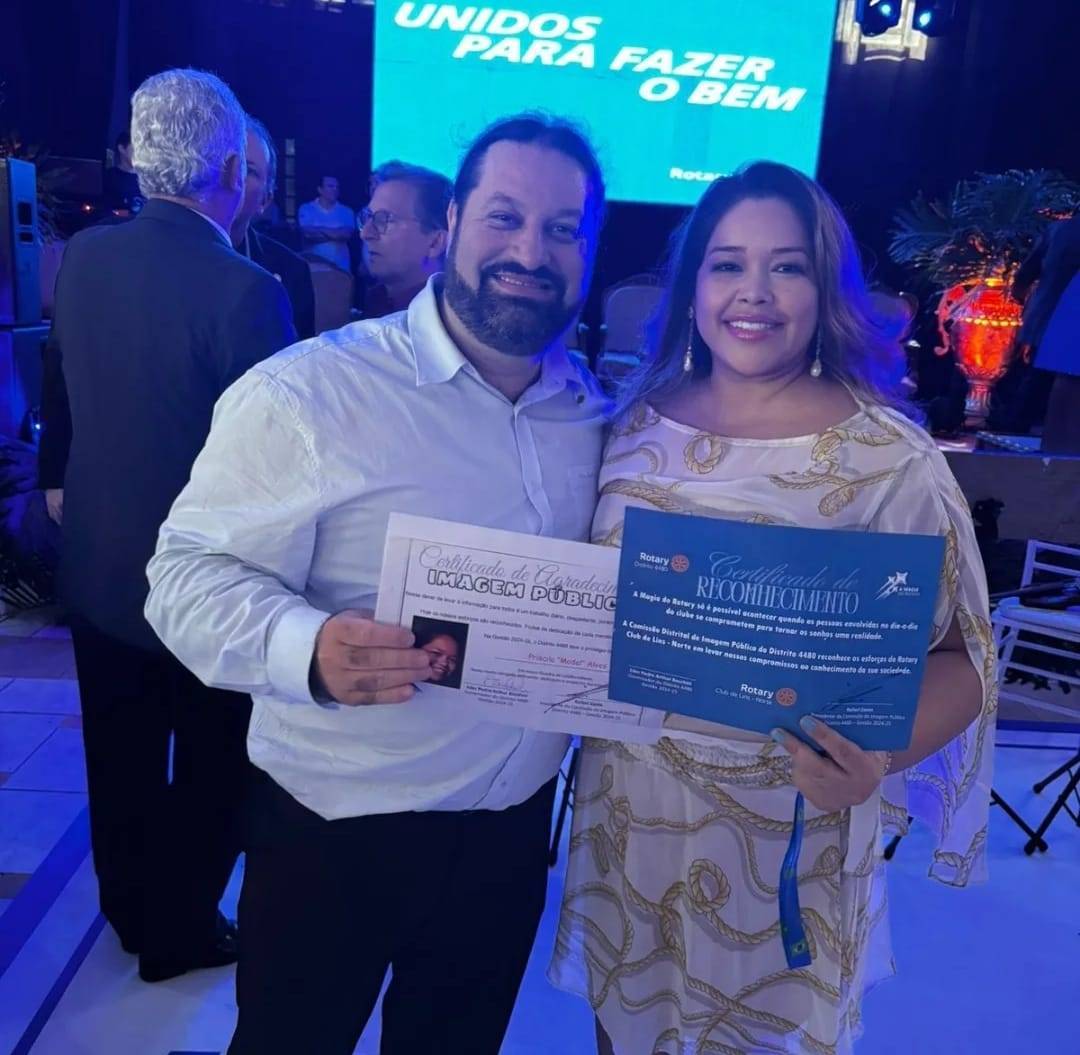 Rotary Clubs de Lins - Sul e Lins - Norte recebem certificado de reconhecimento da Imagem Pública