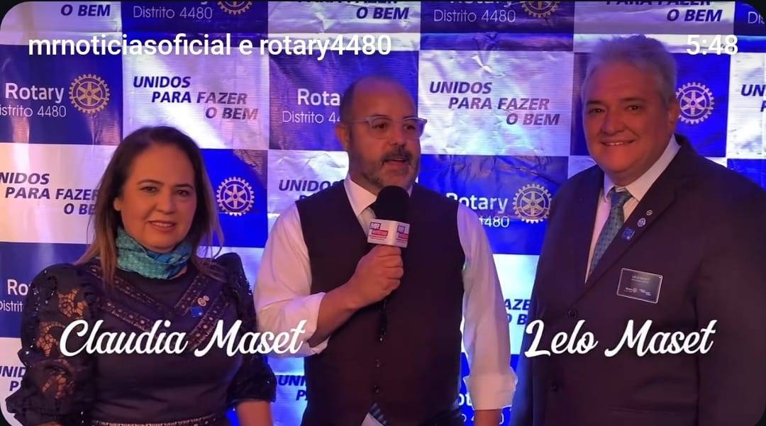 Aprazivelense Lelo Maset tomou posse neste domingo como Gov. do Distrito 4480 do Rotary Distrito 4480