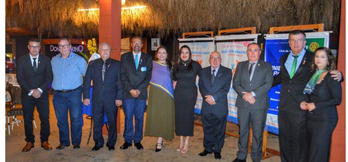 Solenidade de transmissão de cargos e posse do conselho Diretor do Rotary Club de José Bonifácio