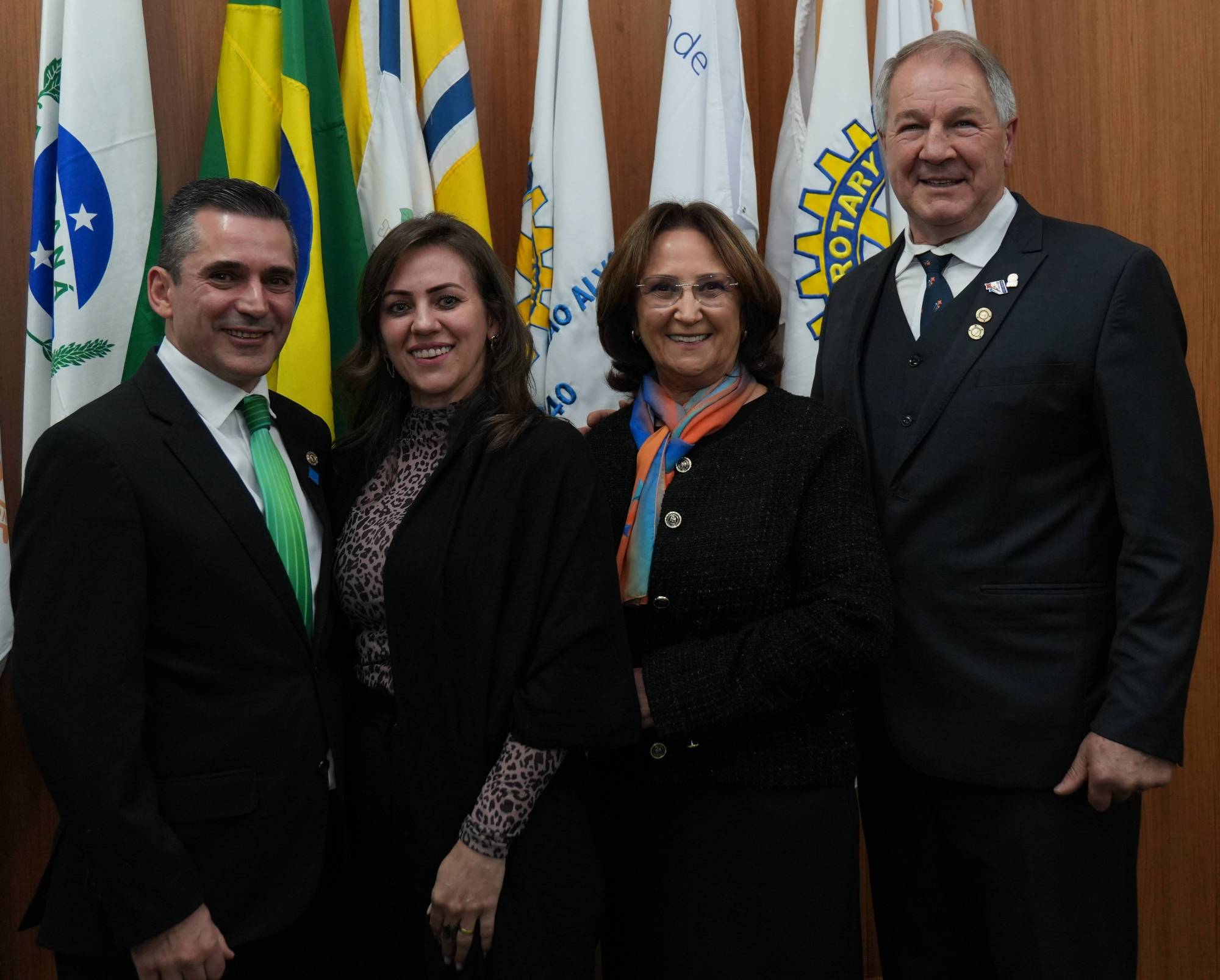 Adenilson e Elenir Miranda, Nereide e Antonio Andretta Neto (esquerda para direita)