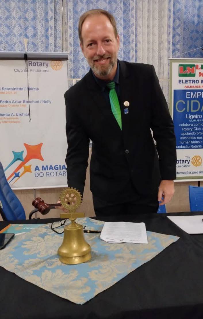 Rotary Club de Pindorama  realiza cerimônia de posse do novo conselho diretor para ano Rotário 2025-26.