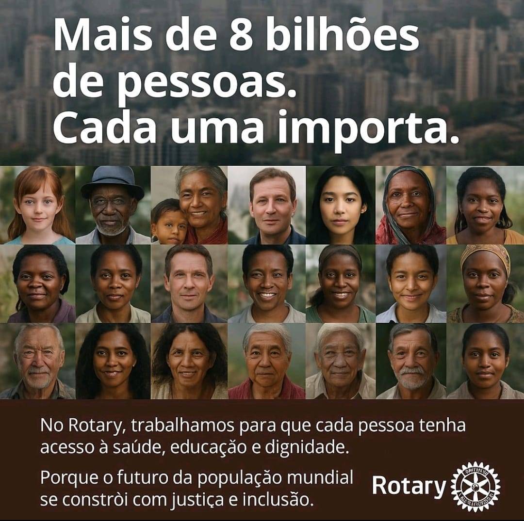 No Dia Mundial da População o Rotary reforça seu compromisso com um futuro em que ninguém fique para trás