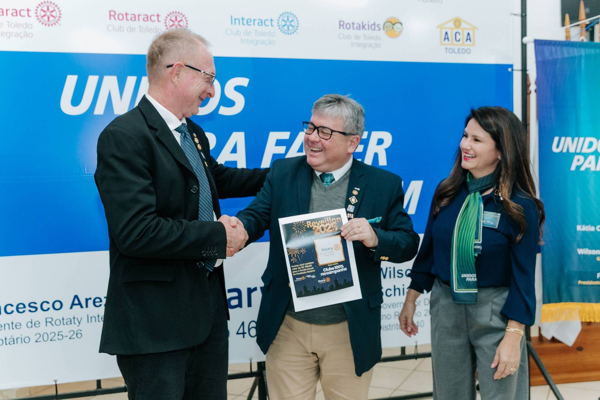 Campanha Réveillon 2025 do Rotary, clube 100%