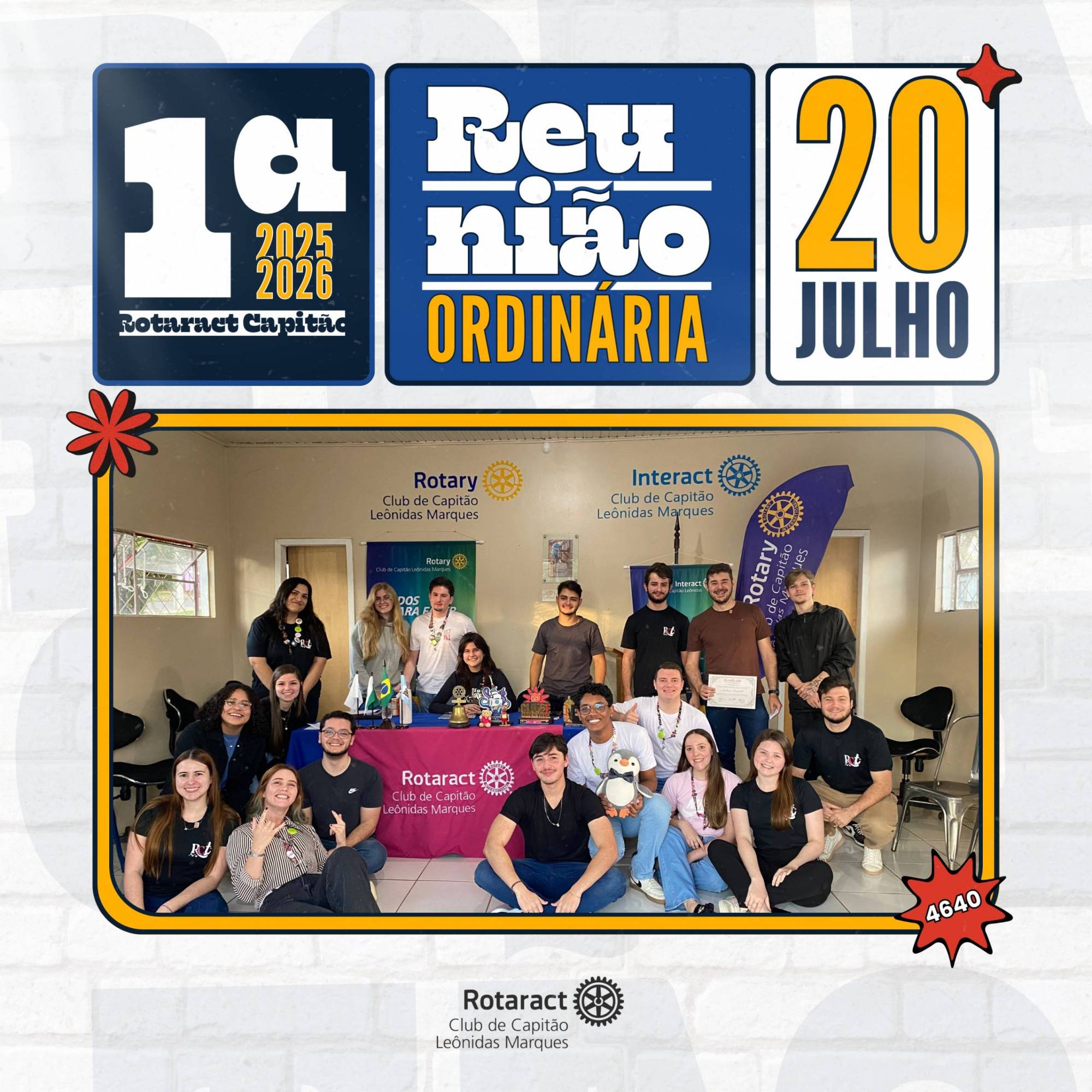 No domingo, 20 de julho, realizamos a primeira reunião ordinária da gestão 25/26