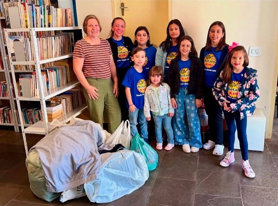 Rotary Kids de Itápolis realiza 1º projeto da gestão 2025-26 com Campanha do Agasalho em prol do Grupo Assistencial MEIMEI Nova Era