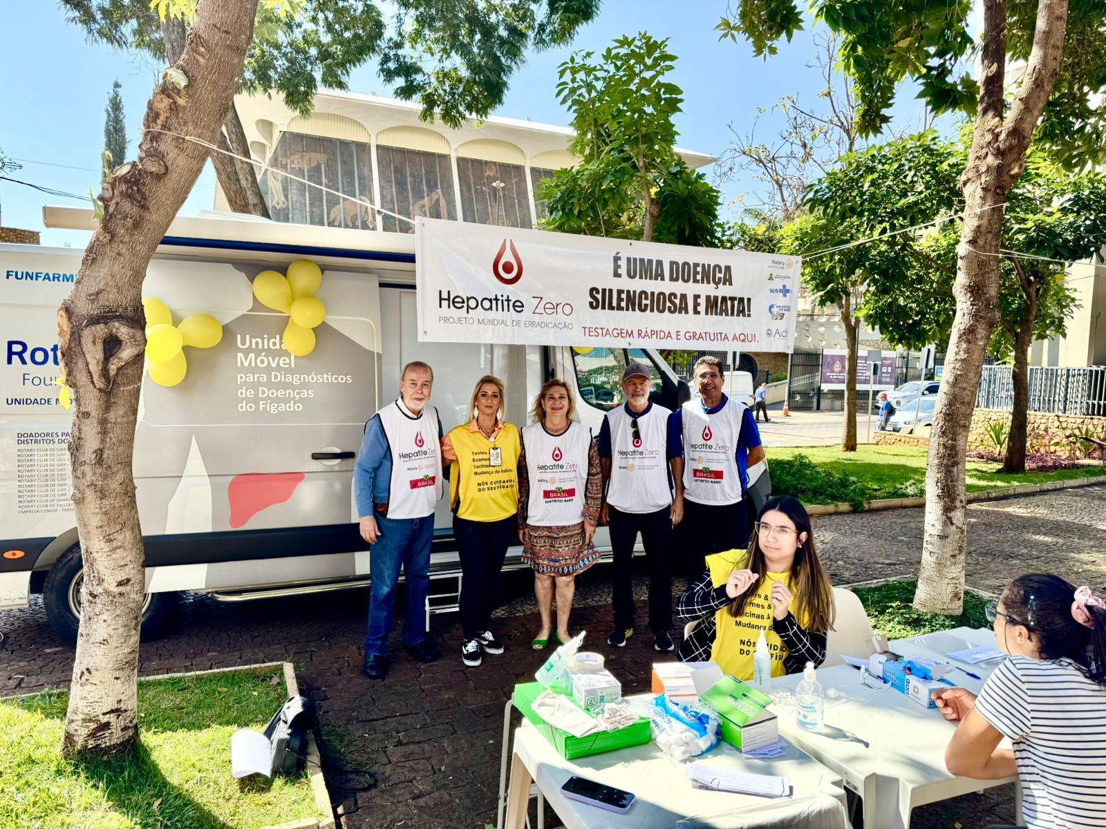 Rotary Club de São José do Rio Preto Novo Cinquentenário Inicia Campanha de Conscientização para Testagem de Hepatite B e C