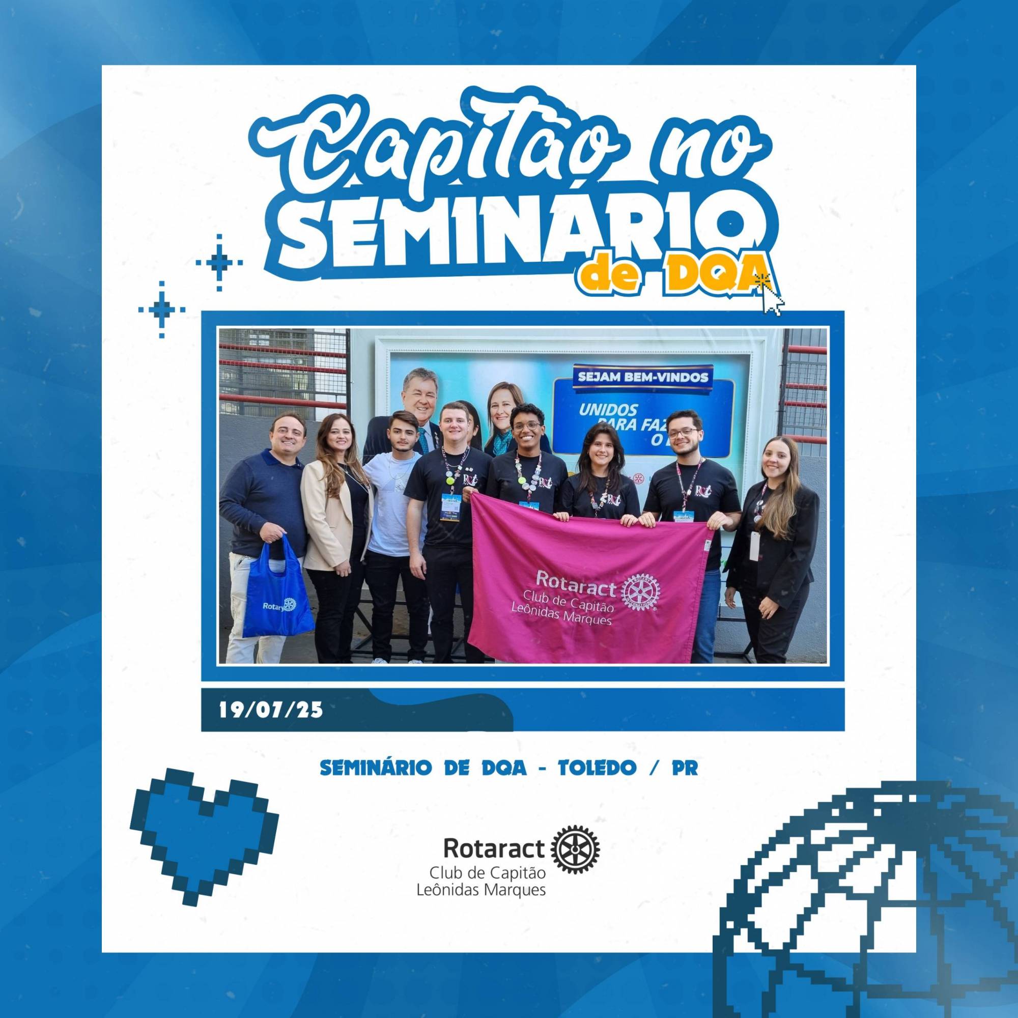 Rotaract Club de Capitão Leônidas Marques participa de Seminário do Rotary na Unipar em Toledo.