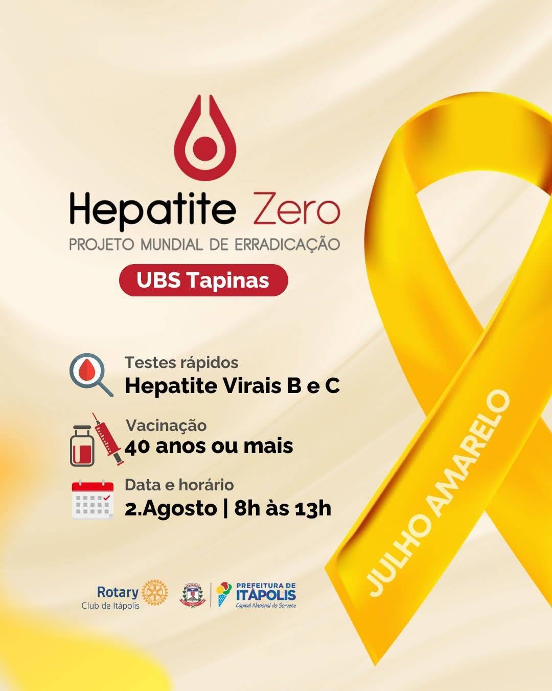 Julho Amarelo em Itápolis