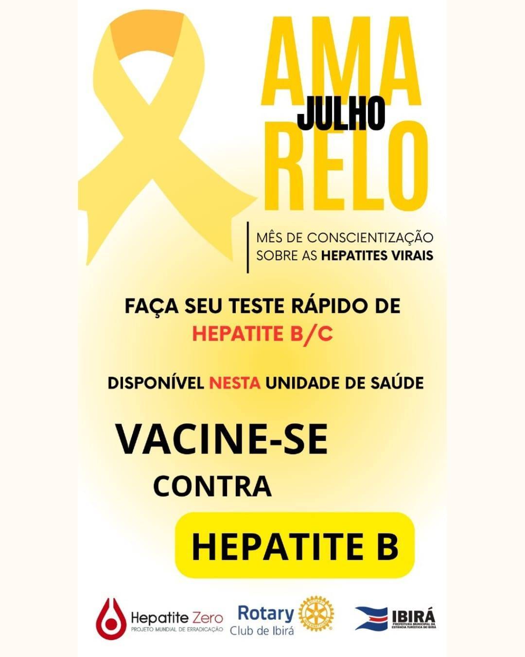 Rotary Club de Ibirá segue firme na luta contra as hepatites virais!