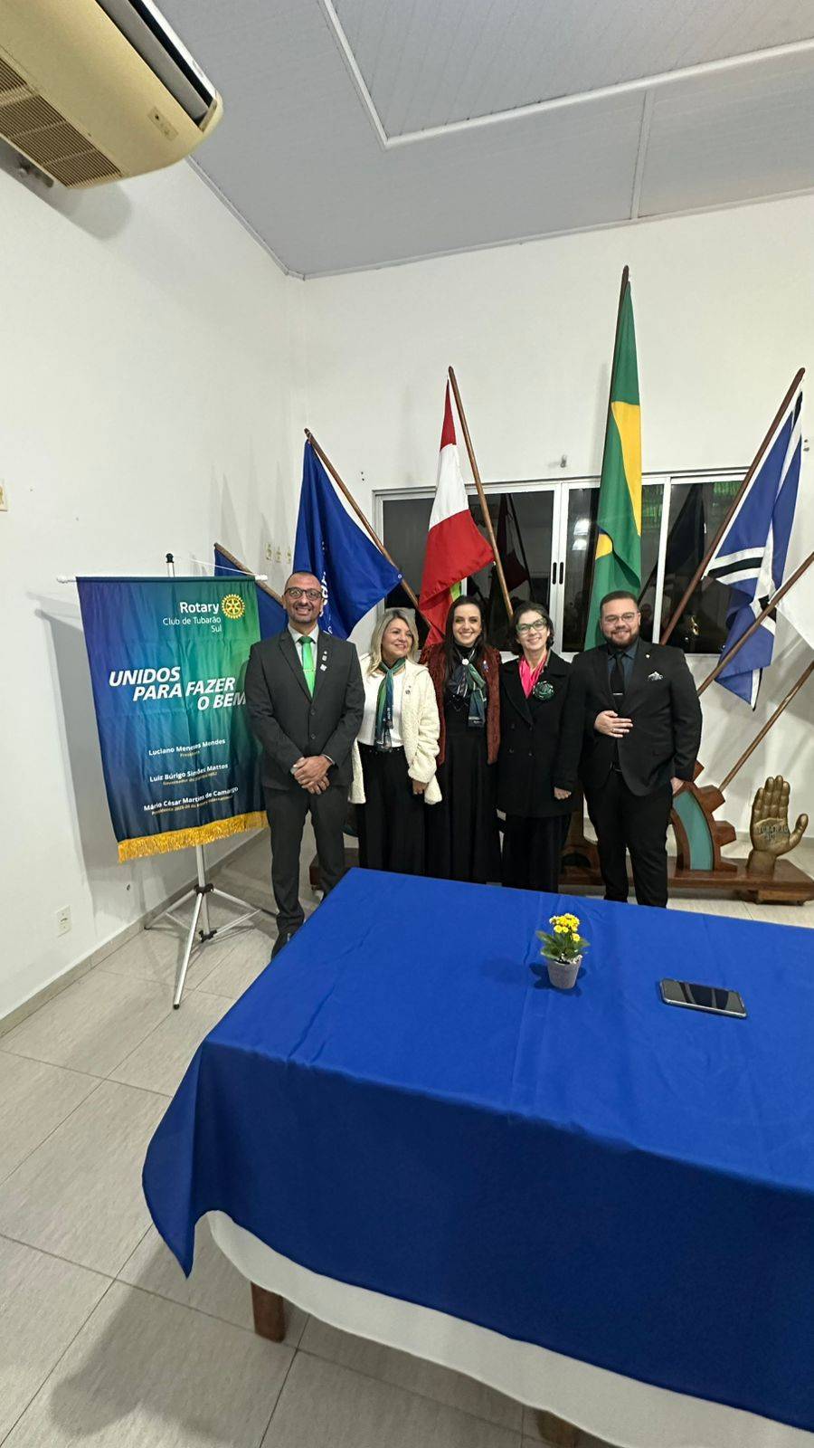 ROTARY CLUB DE TUBARÃO LUZ - PARTICIPAÇÃO POSSE ROTARY CLUB DE TUBARÃO SUL