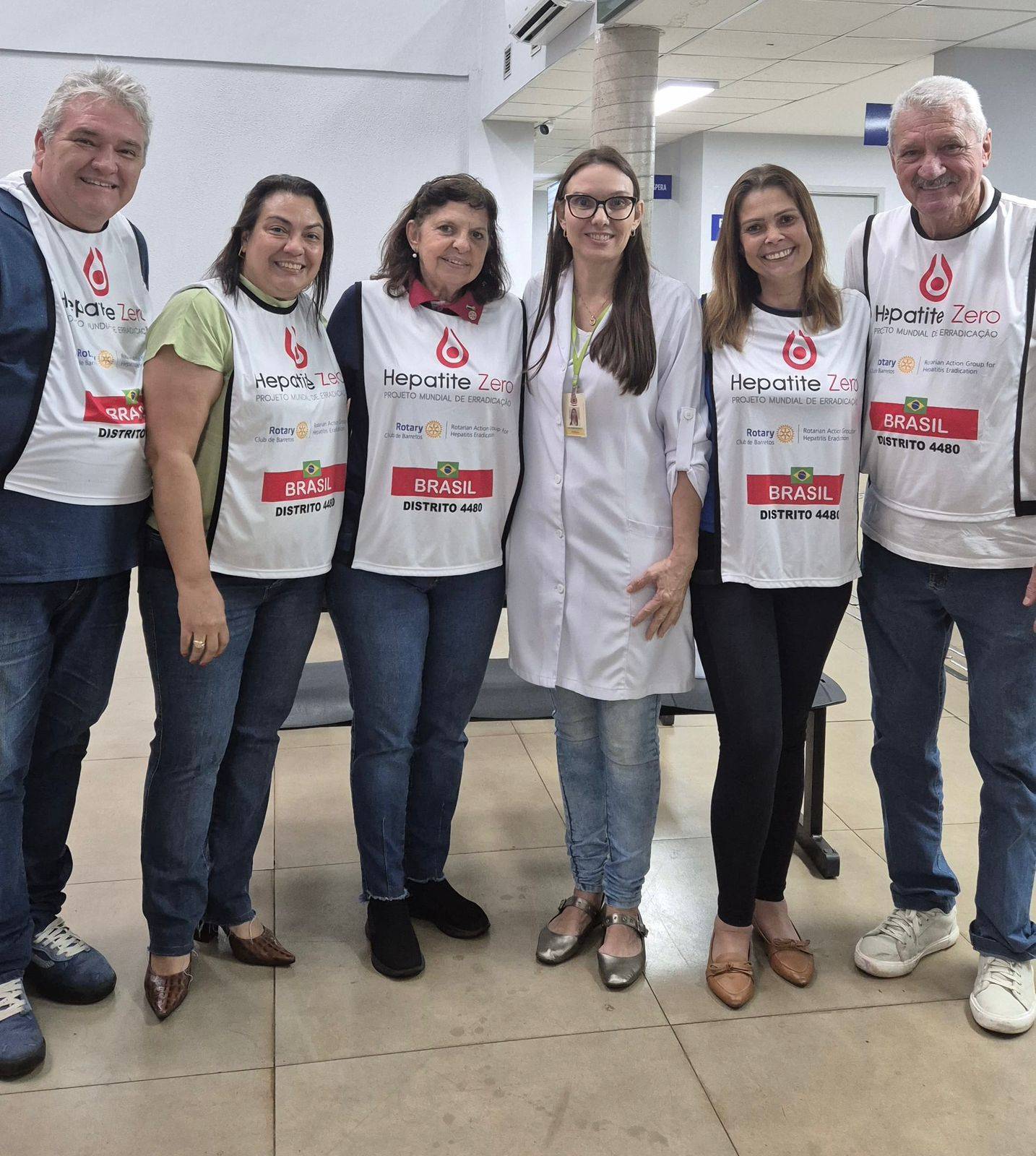 Em visita oficial do casal governador, Rotary Club de Barretos protagoniza ação de impacto no Dia da Hepatite