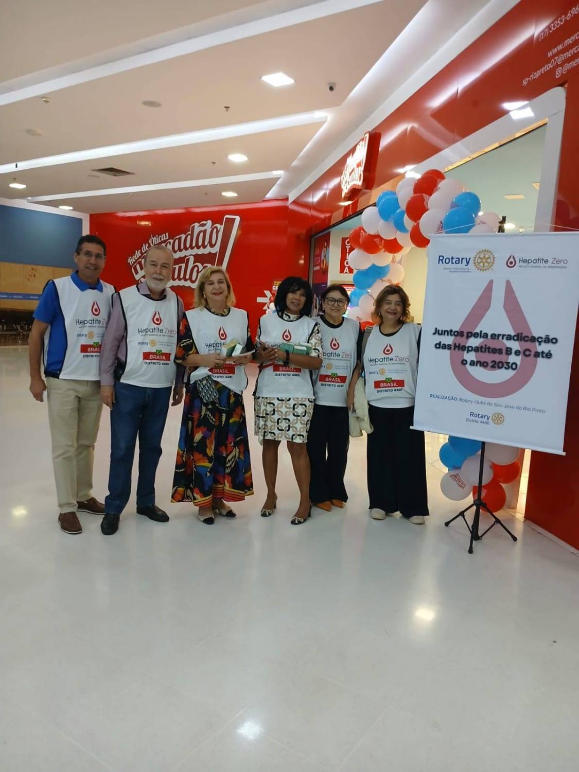 Rotary Club de São José do Rio Preto realiza 62 testes em ação do programa Hepatite Zero