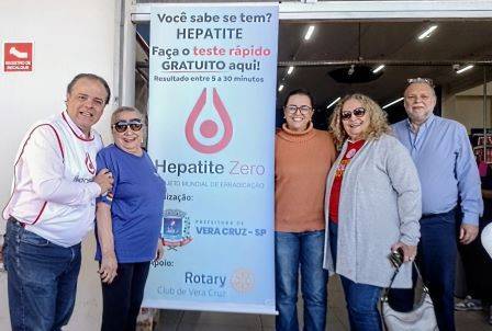 Pessoal demonstrou grande interesse em participar dos testes sobre as Hepatites “B” e “C” em Vera Cruz