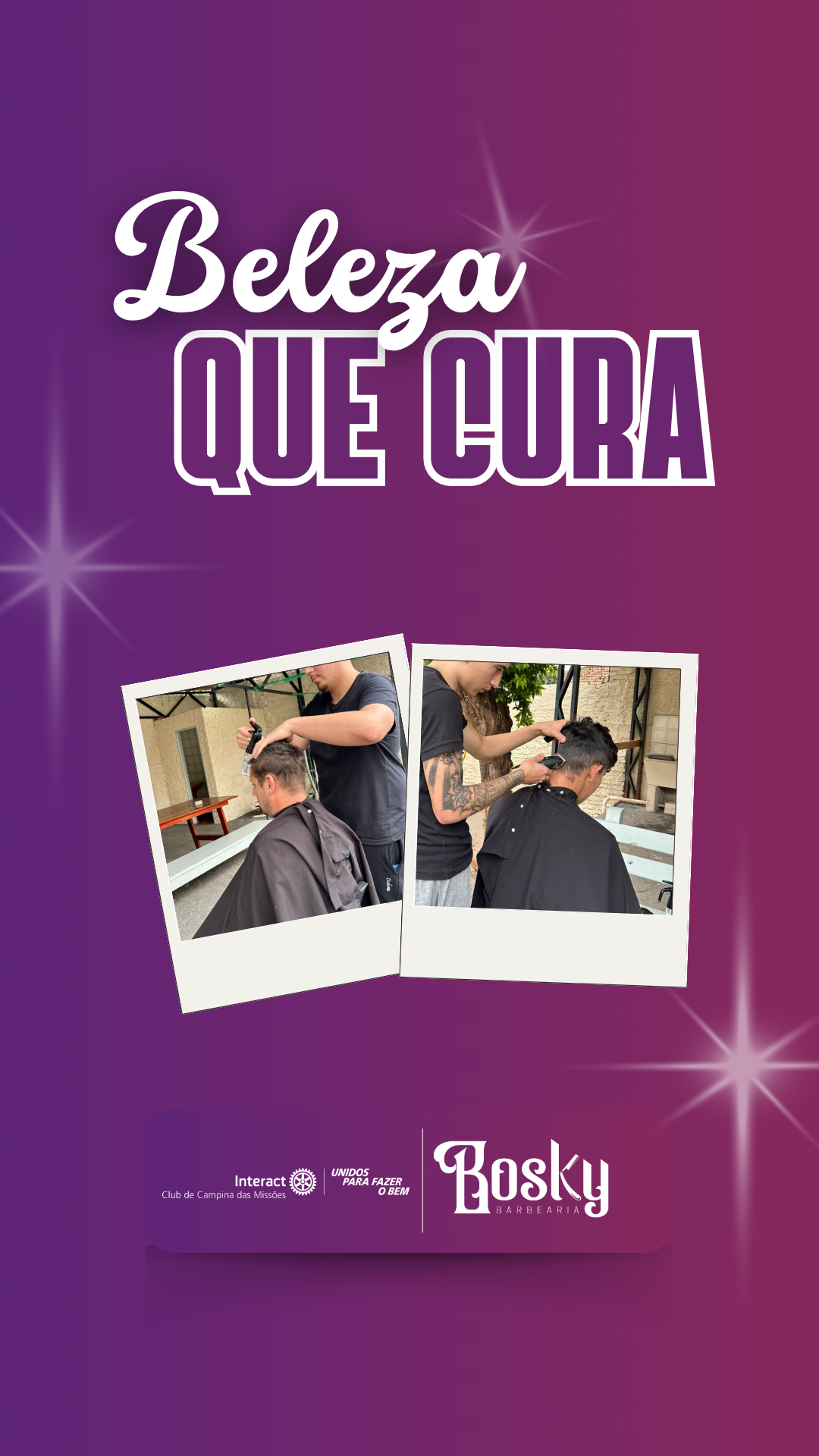 No dia 23 de julho de 2025, o Beleza que Cura chegou ao Hospital Campina das Missões para lembrar que cuidado também pode ser abraço em forma de gesto. 💛✂️  Com a parceria maravilhosa da Barbearia Bosky, cada corte de cabelo veio acompanhado de algo que a gente acredita muito: escuta, afeto e respeito pela saúde mental. Entre uma tesourada e outra, abrimos sorrisos, jogamos cartas, trocamos histórias e conhecemos um pouquinho do mundo de cada pessoa que estava ali. 🃏✨  Teve riso tímido que virou gargalhada, teve olhar cansado que encontrou descanso, teve conversa boa que aqueceu o coração. Porque quando a gente cuida do visual com amor, a alma também se sente acolhida. 🌿🫶  Gratidão imensa à equipe do hospital, à galera da Bosky que colocou o coração nas mãos, e a cada pessoa que confiou em nós para viver esse momento. Vocês nos lembram, todos os dias, que gentileza também cura. 🤍  Que venham mais encontros assim: simples, verdadeiros e cheios de humanidade.  #paratodosverem: Este post tem legenda alterna