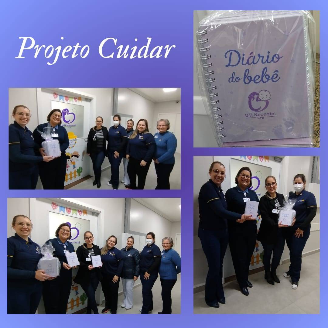  Projeto Cuidar – Primeira entrega de diários na UTI Neonatal do HCB