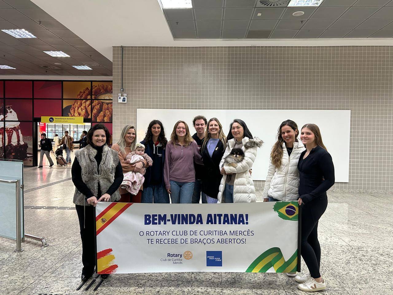 Recepção Aitana Salas Manresa - intercambista longa duração da Espanha