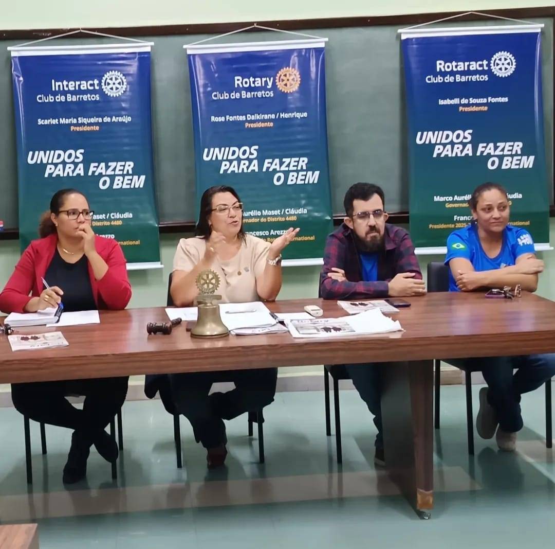 Rotary Club de Barretos realizou a 5º Reunião ordinária com a presença do seu jovem destaque do intercâmbio Alex Bernardes