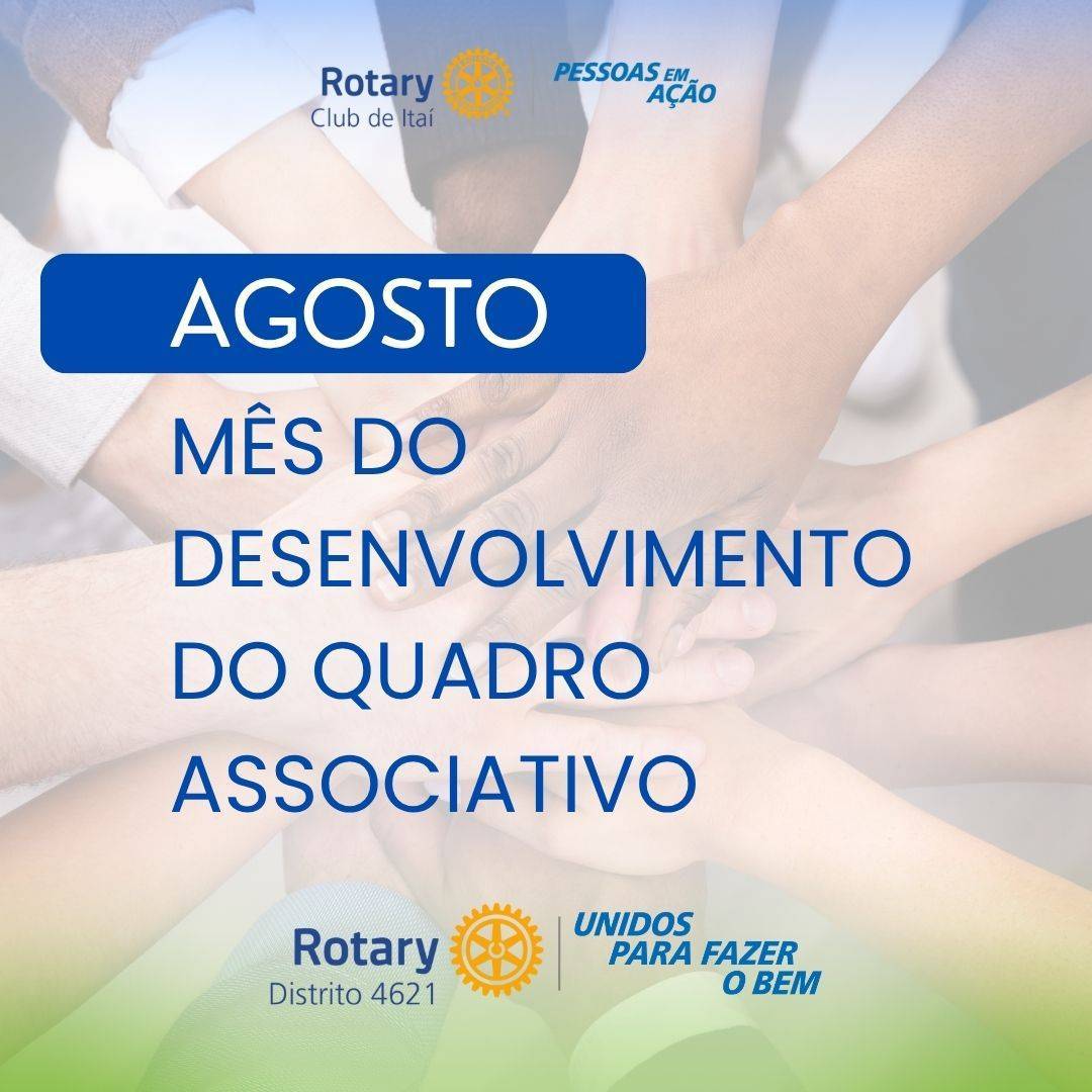 Assim, celebramos o Mês do Associado reafirmando nosso compromisso: Dar de Si Antes de Pensar em Si — 