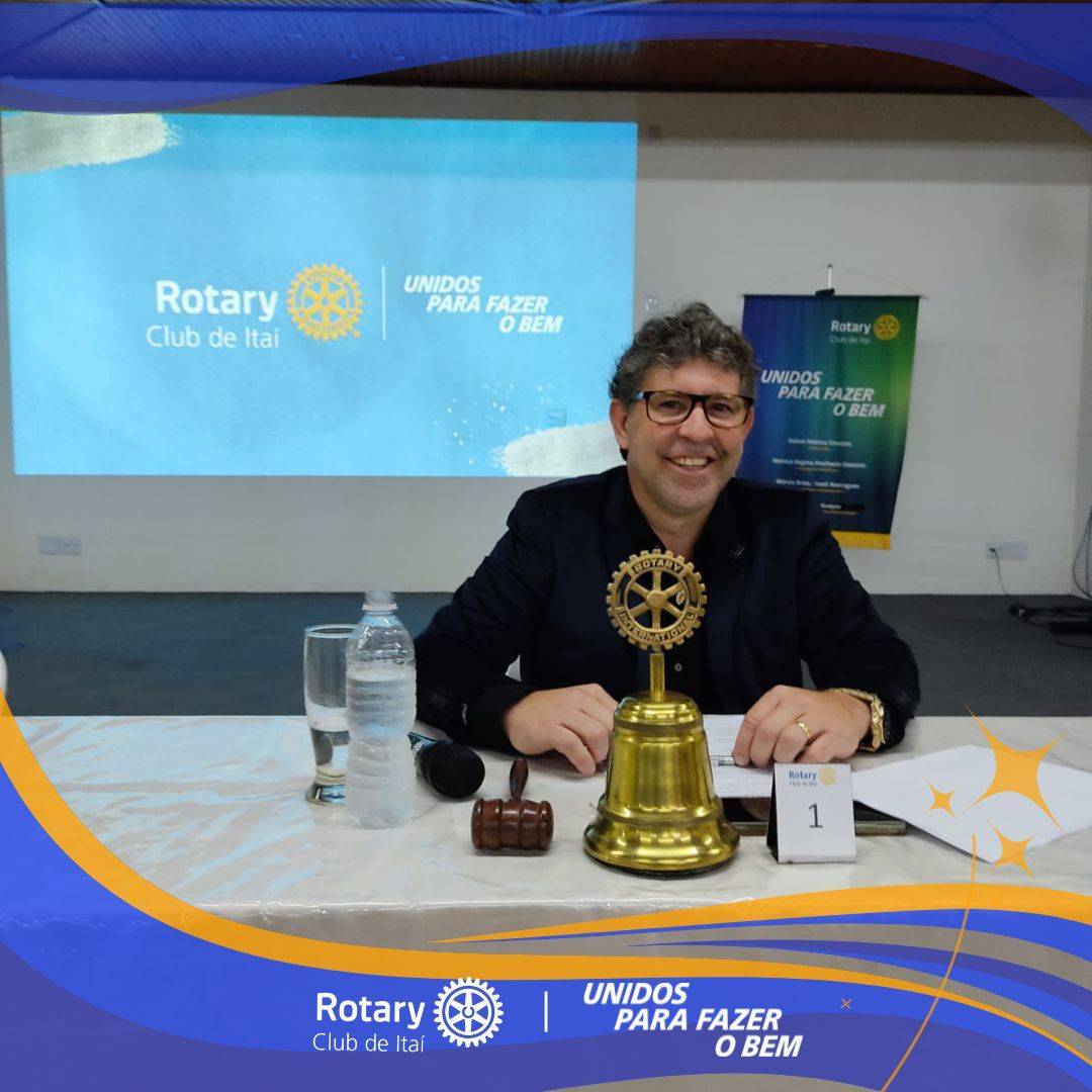 Rafael Mattos Ometto, presidente do Rotary Club de Itaí
