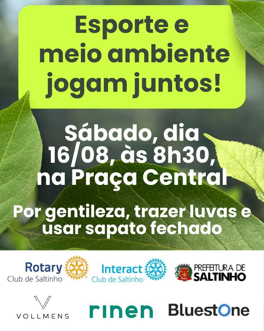 Esporte e Meio Ambiente Jogam Juntos