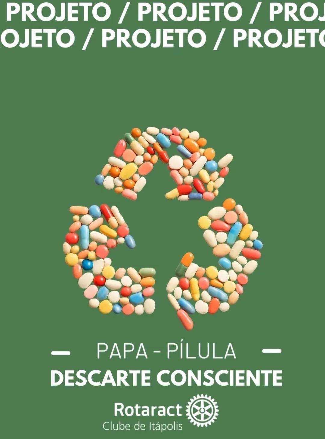 O Rotaract Club de Itápolis realiza campanha de coleta de medicamentos vencidos