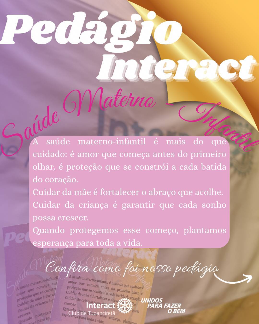 Pedagio Saúde Materno-Infantil 🤰👶  No dia 16/08, nosso pedágio solidário foi marcado por sorrisos, gestos de carinho e muita união em prol da saúde materno-infantil. Cada apoio recebido é um passo a mais na construção de um futuro com mais cuidado, amor e esperança. Agradecemos imensamente a todos que contribuíram e também à Brigada Militar pelo apoio nessa ação.  Com carinho, Interact Club de Tupanciretã! 🩷  《》《》《》《》《》《》《》《》《》《》《》  #paratodosverem : Este post possui legenda alternativa para promover a inclusão social, para ter acesso basta ativar as funções de acessibilidade em seu celular.  #distrito4660 #interactbrasil #unidosparafazerobem
