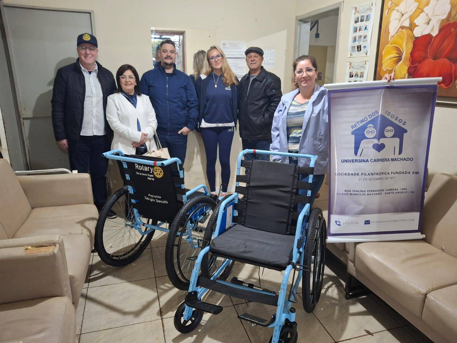 ♿✨ Mobilidade para Todos chegando a quem mais precisa Retiro dos Idosos Universina Carreira Machado! ✨♿