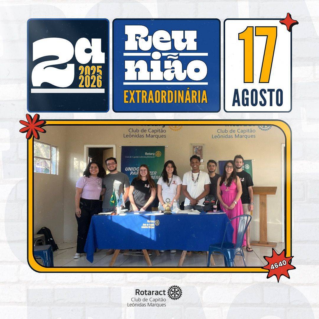 No domingo, 17 de agosto, realizamos nossa segunda reunião extraordinária!