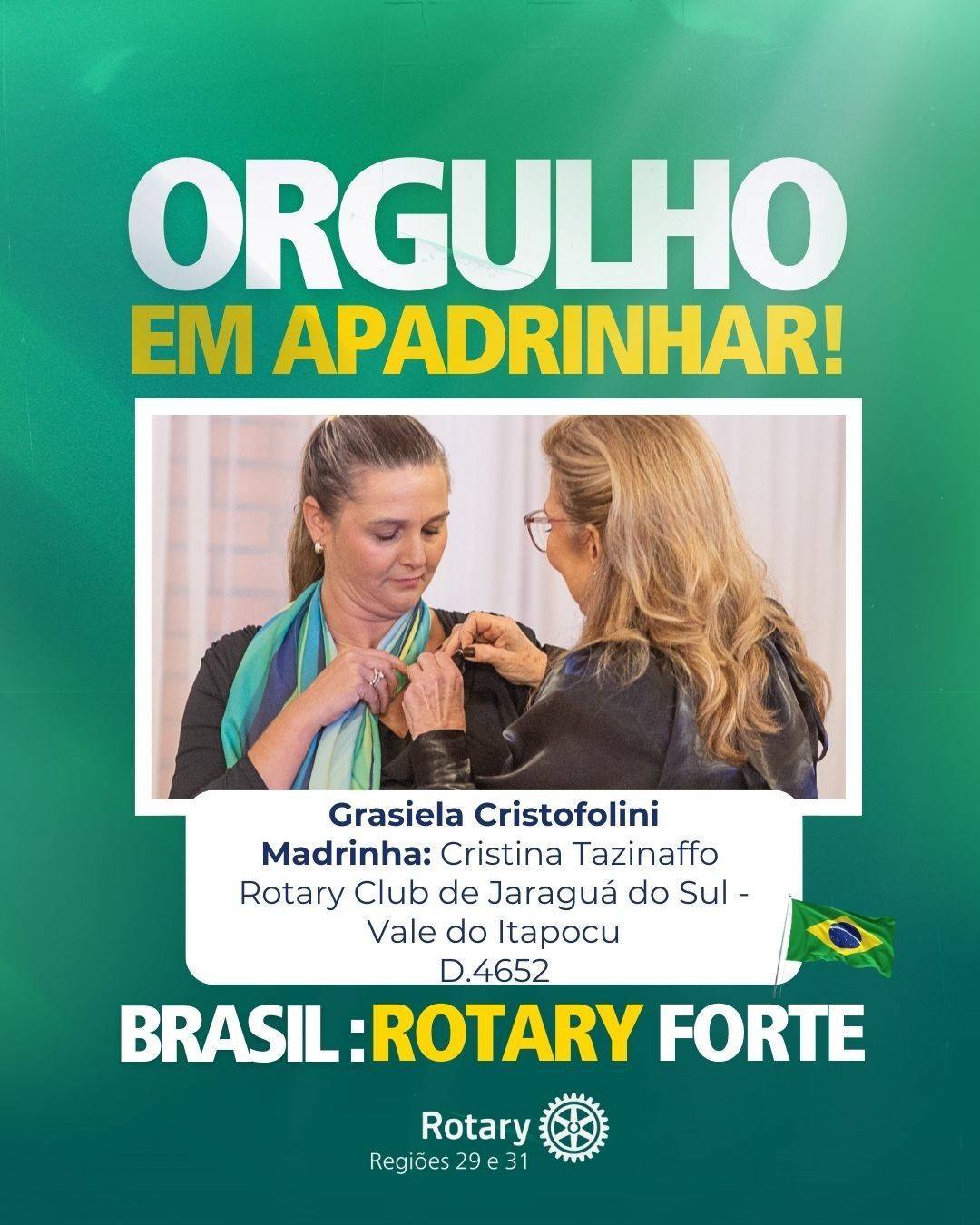 Orgulho em apadrinhar