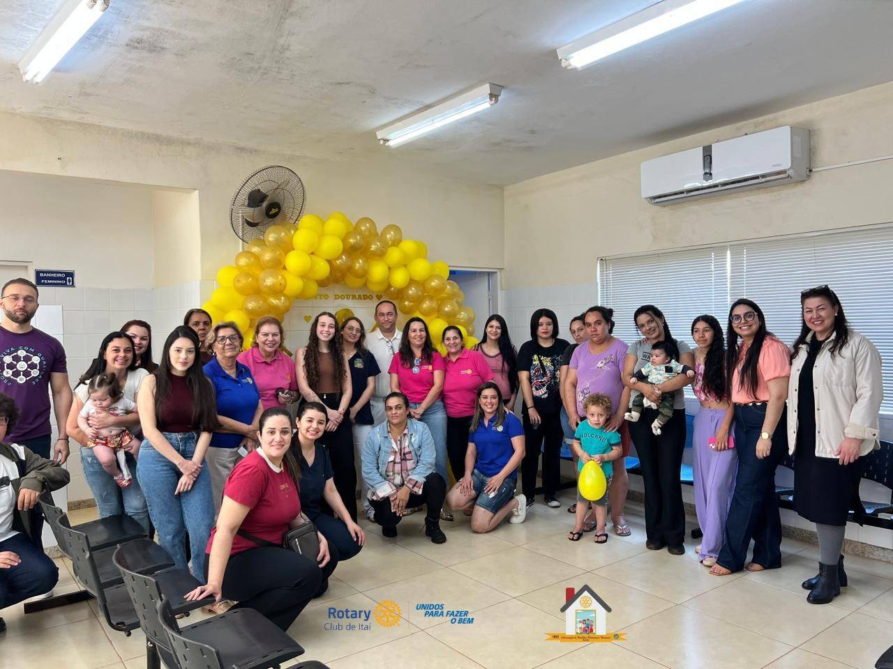 Campanha “Agosto Dourado”, voltada à conscientização sobre a importância do aleitamento materno para o desenvolvimento saudável dos bebês.