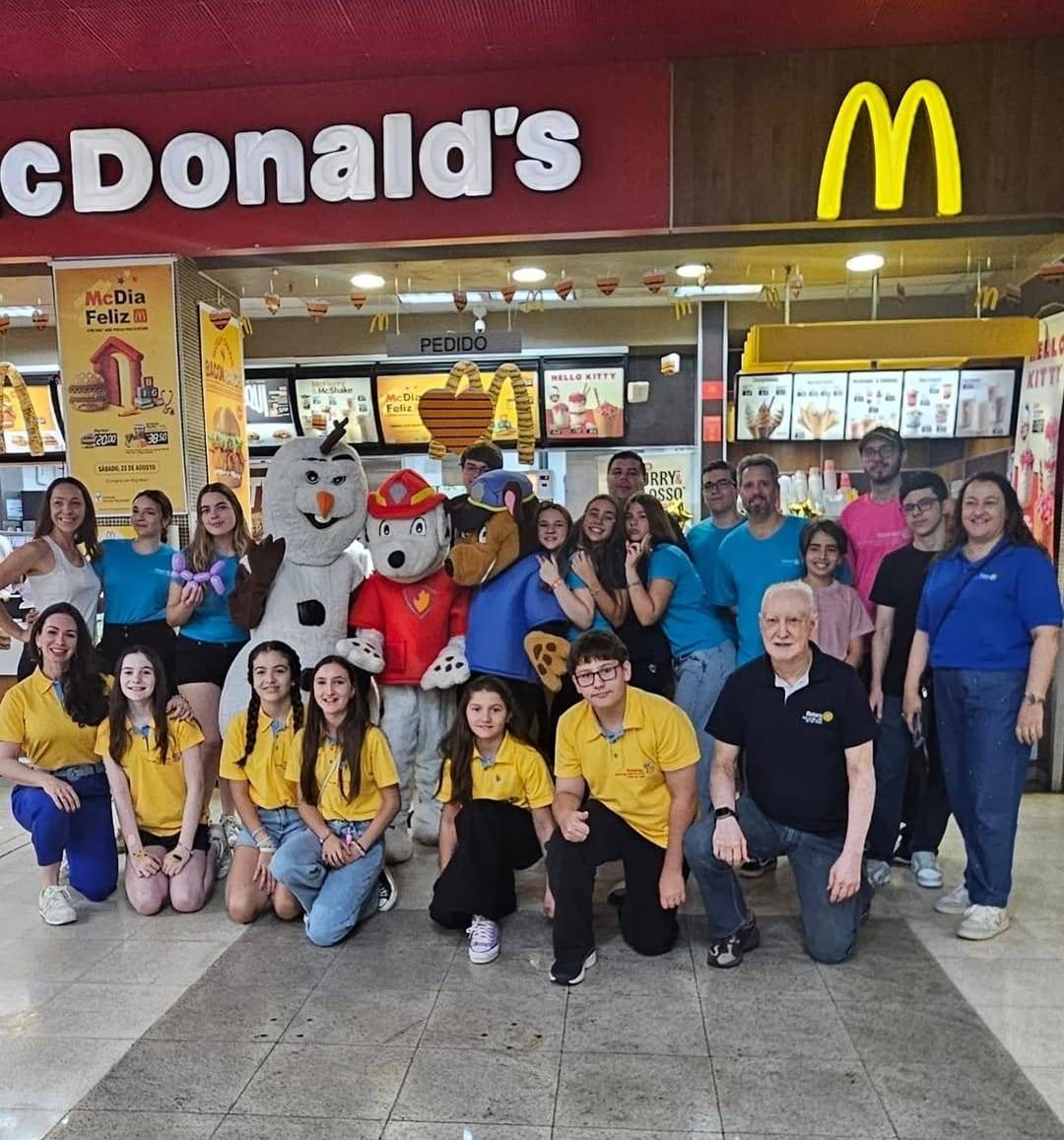 Família Rotária de São José do Rio Preto – Palácio das Águas Participa do McDia Feliz em Apoio à Luta Contra o Câncer Infantil