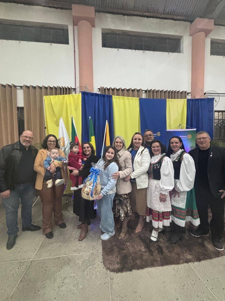 Em companheirismo com o Rotary Club de Faxinal do Soturno