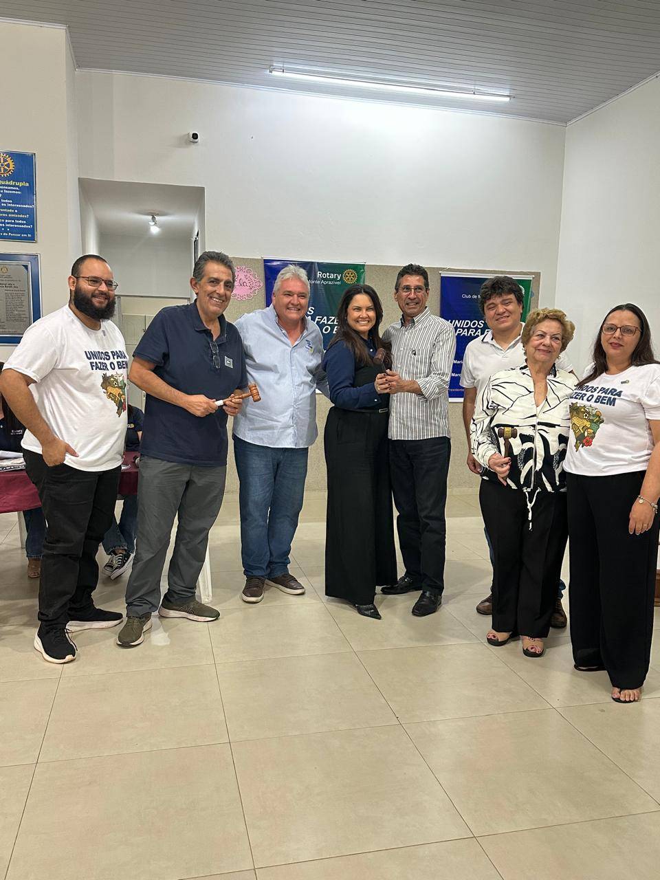 Noite de muitas alegrias e companheirismo no Rotary Club de Monte Aprazível.