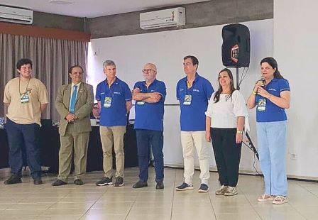 Parte do comitê e das autoridades rotárias presentes no treinamento de capacitação do Programa de Intercâmbio Internacional