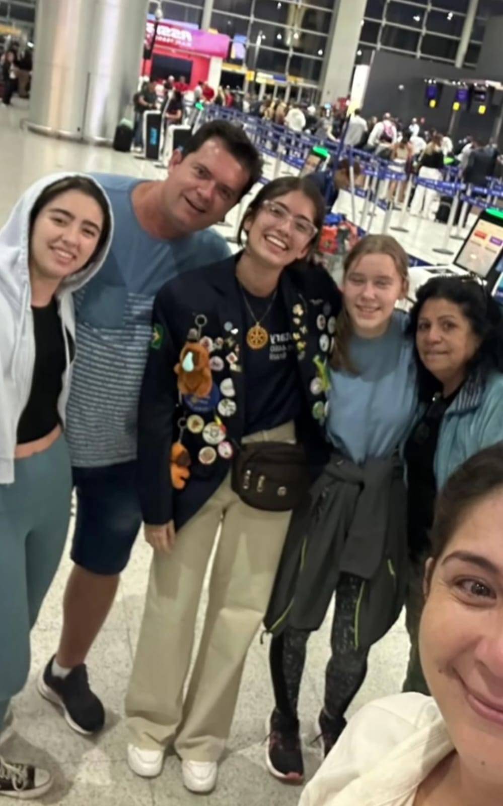 A intercambista Nauany de Tanabi embarca para o Canadá