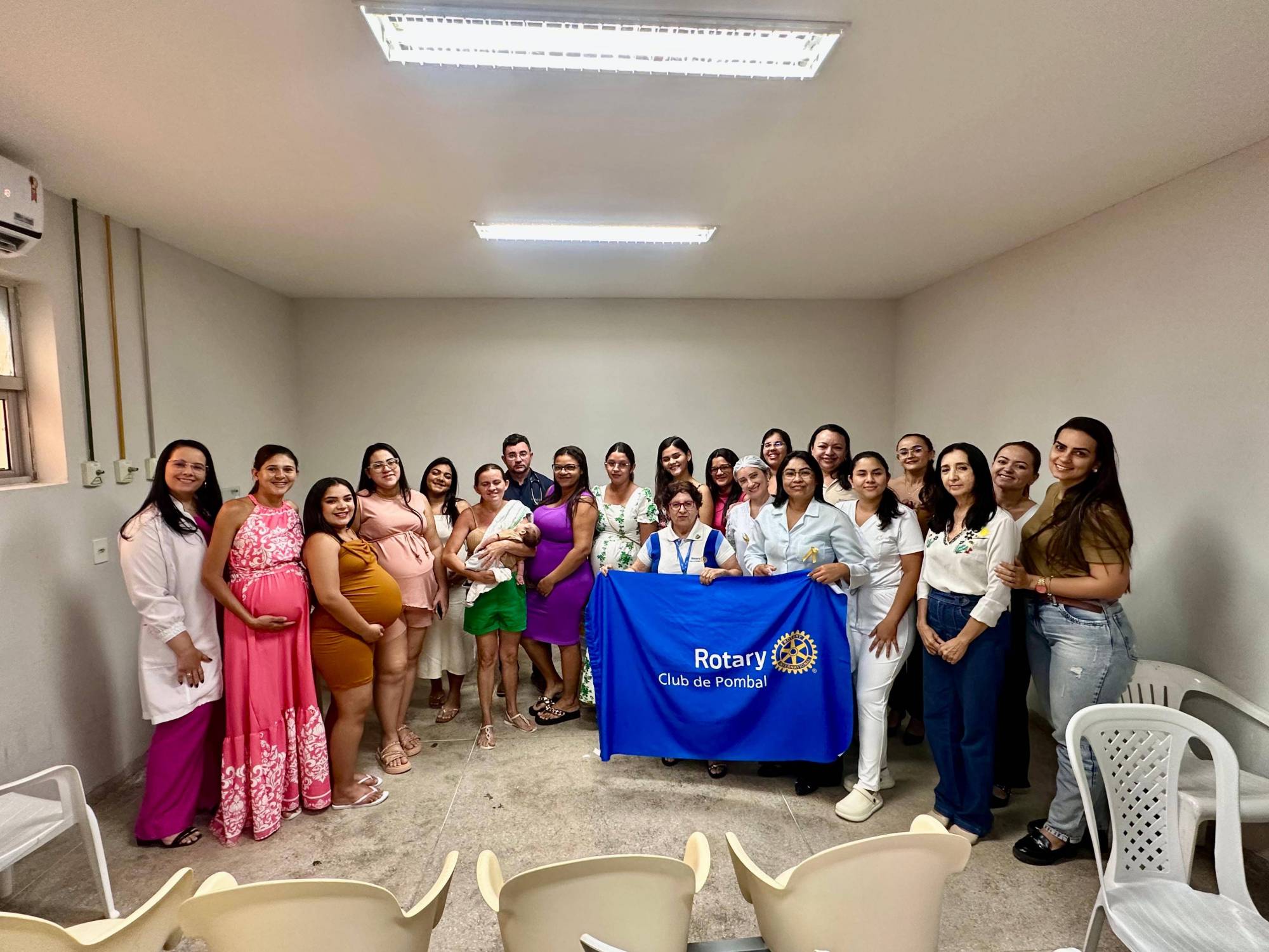  Ação em prol do "Agosto Dourado" no Hospital Regional de Pombal. 