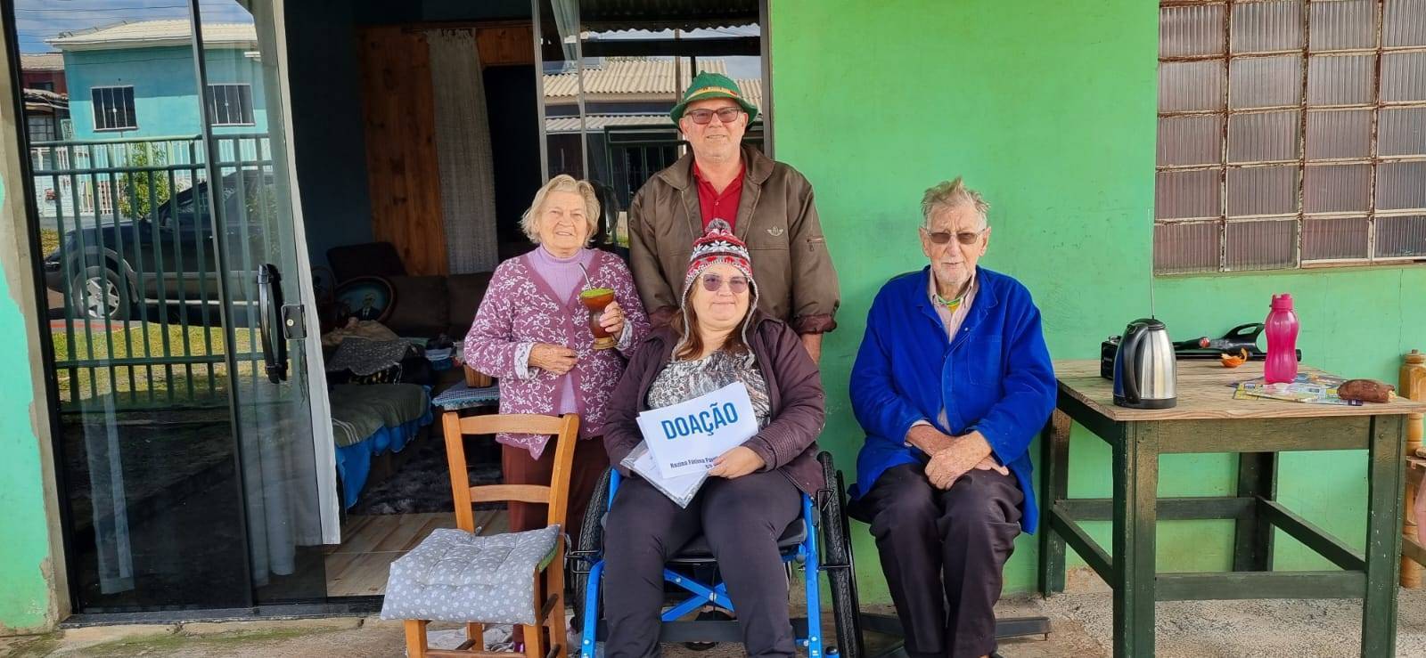 Doações nas residências