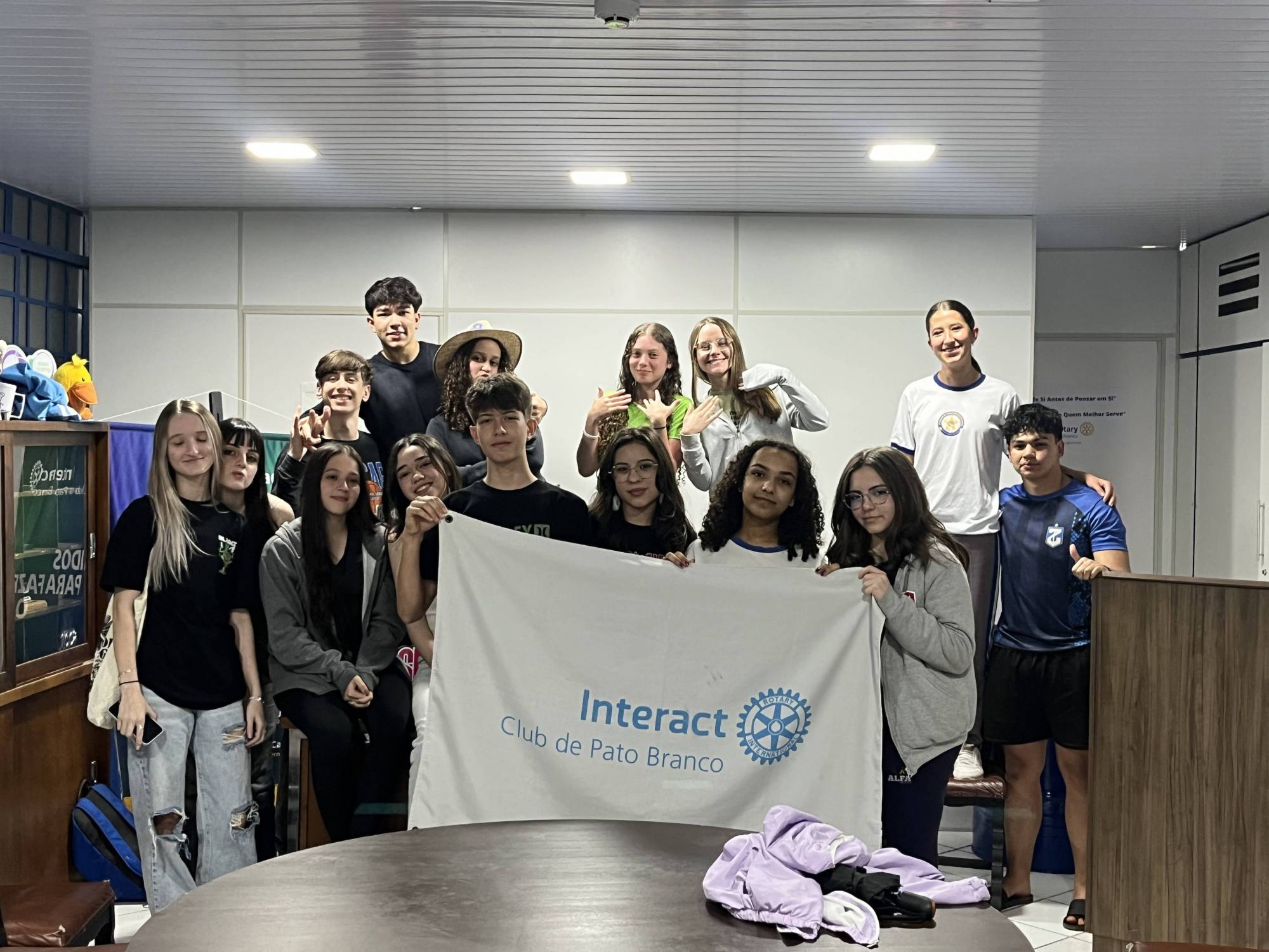 No dia 19 de agosto de 2025, aconteceu a quinta reunião ordinária do Interact Club de Pato Branco da gestão 2025/2026. Durante o encontro, foi realizado planejamento de futuros projetos e uma dinâmica para a integração do clube.
