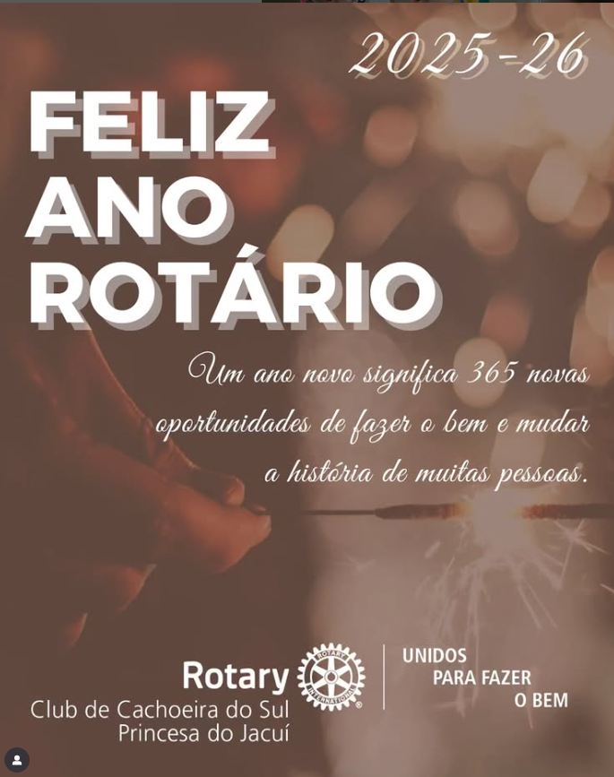  #AnoNovoRotário #Rotary2025 #UnidosParaFazerOBem #ServirAcimaDeSiMesmo #RotaryEmAção #RotaryClub #FamíliaRotária