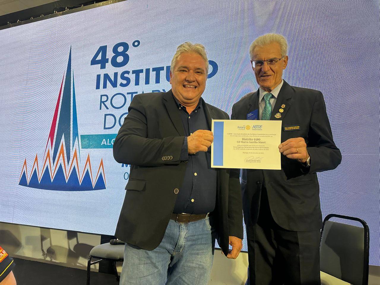 No 48º Instituto Rotary Brasil em Maringá, o Distrito 4480 é destaque na ABTRF, Imagem Pública e na arrecadação contra a Pólio na Fundação Rotária