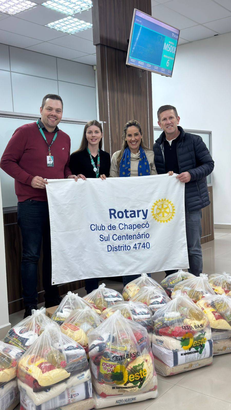 Recebimento da doação