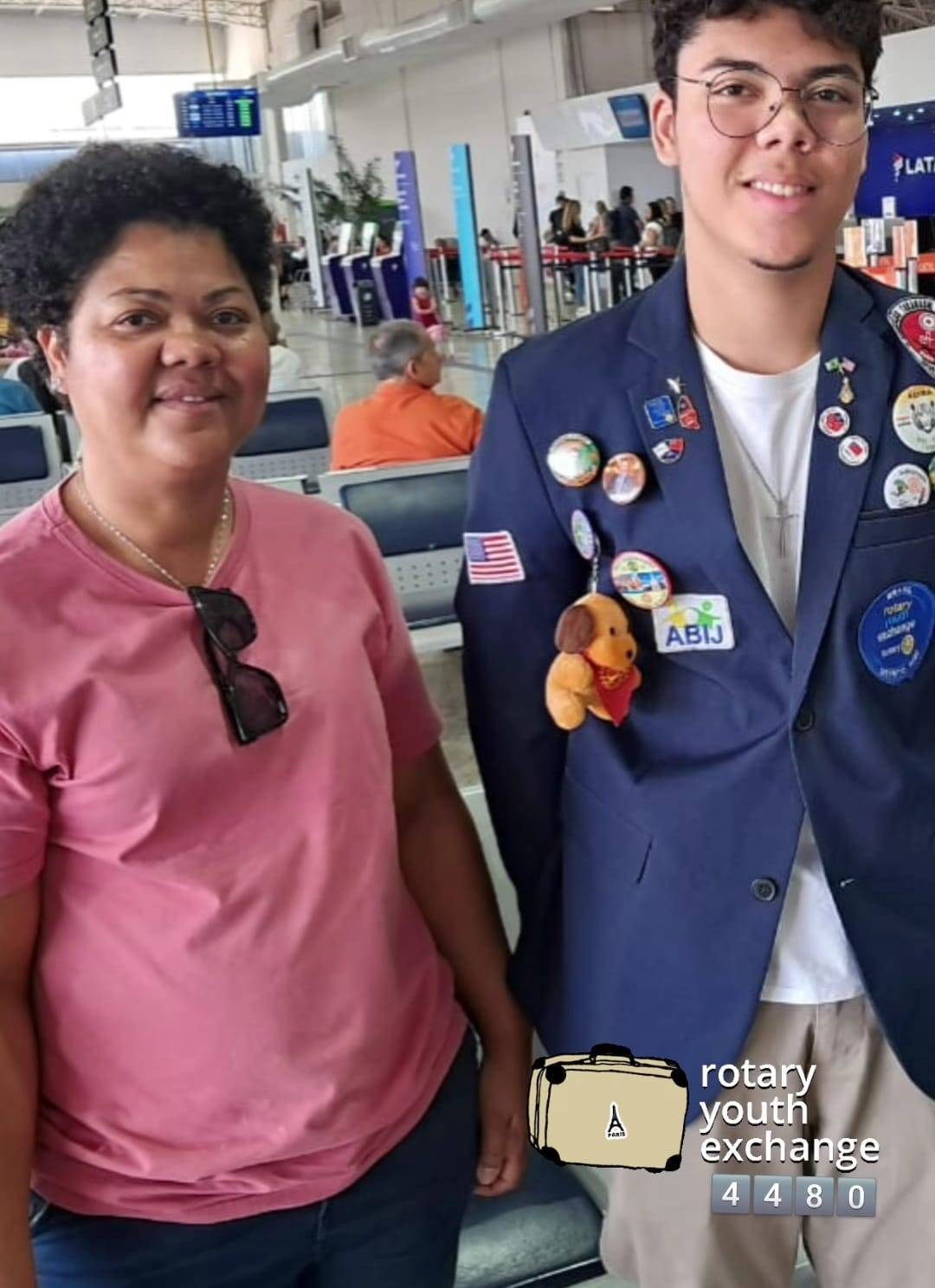 Jovem de Olímpia parte para os EUA para o seu intercâmbio.