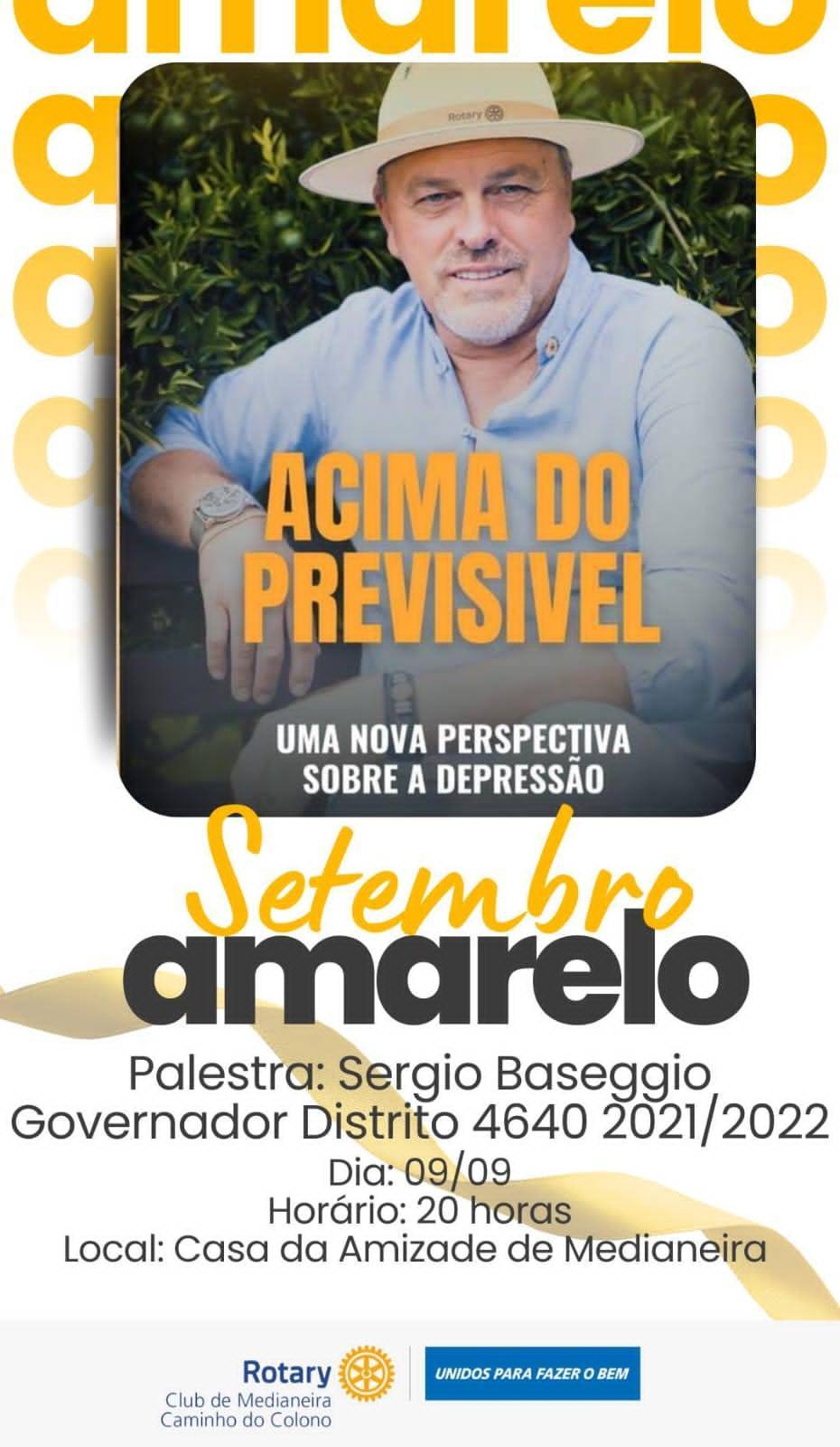 DIVULGAÇÃO PALESTRA SETEMBRO AMARELO