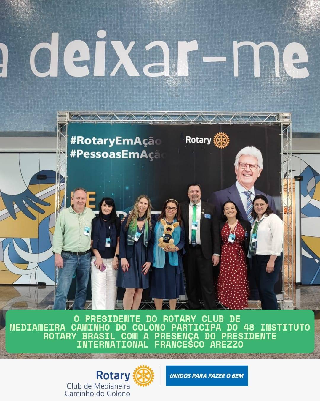 🙌O Rotary Club de Medianeira Caminho do Colono, por meio do Presidente Michael Barreto Lima e da Companheira Aninha Santos Lima, teve a honra de participar de um momento grandioso: o 48º Instituto Rotary Brasil, realizado na cidade de Maringá